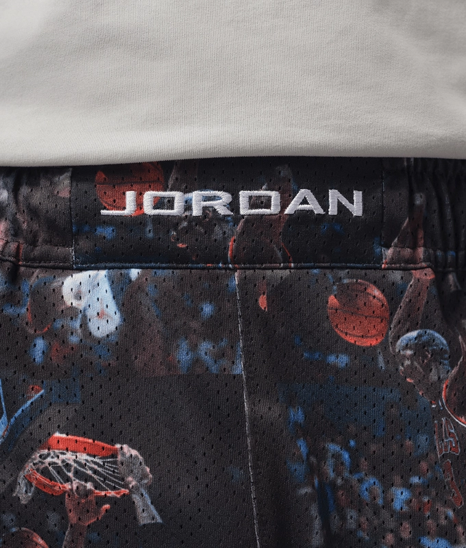 JORDAN FLIGHT PRINTED CAT SCRATCH SHORT