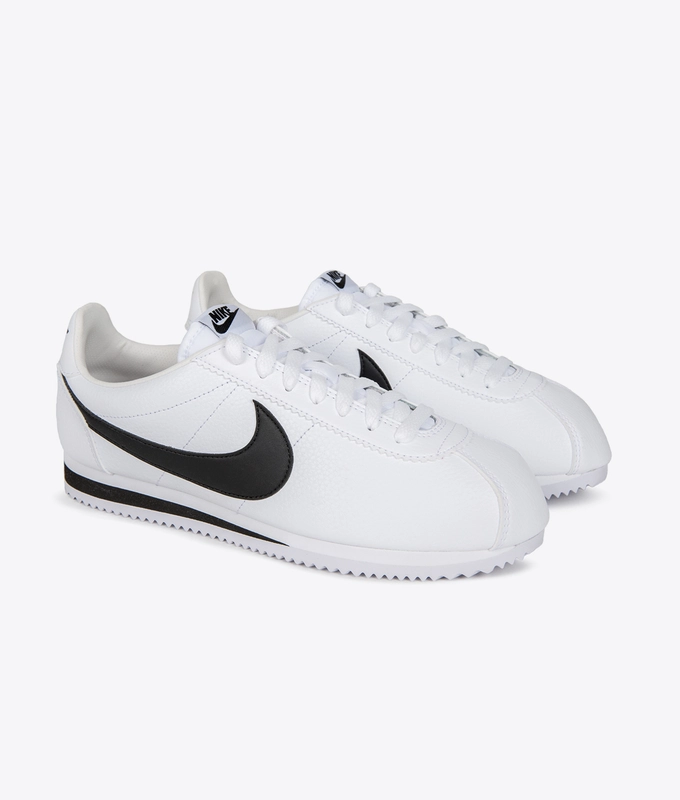 CLASSIC CORTEZ LEATHER 'WHITE BLACK'