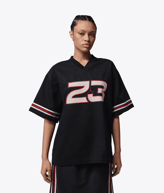JORDAN FLIGHT WOVEN JERSEY TOP