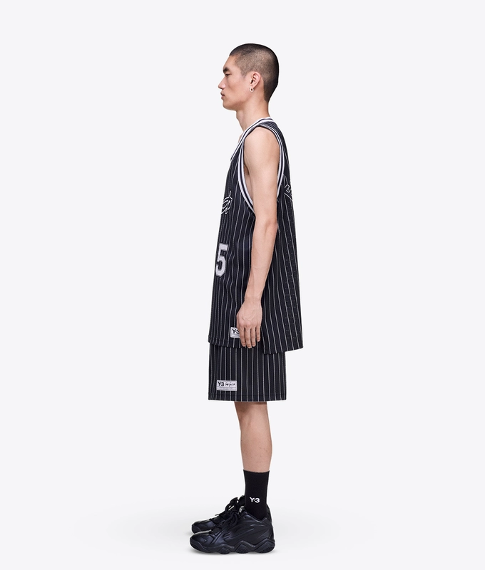 PINSTRIPE MESH SHORT