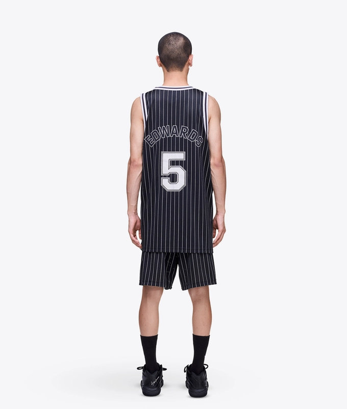 PINSTRIPE MESH SHORT