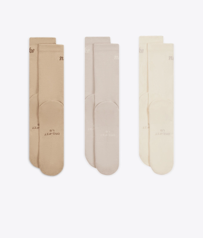 EVERYDAY ELEVATED CREW SOCKS 3 PAIRS