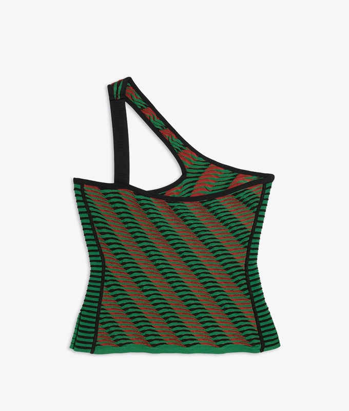 X AHLUWALIA T7 PRINTED TOP