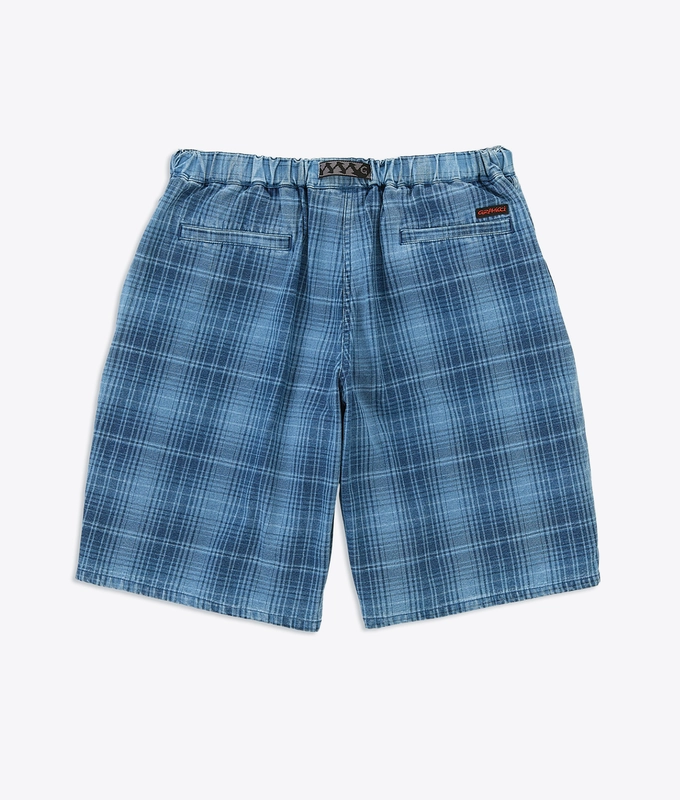 LAGOON DENIM PLAID SHORT