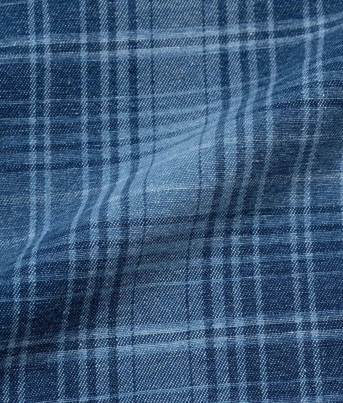 LAGOON DENIM PLAID SHORT