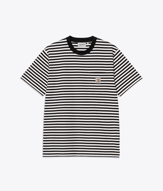 EZRA STRIPED POCKET T-SHIRT