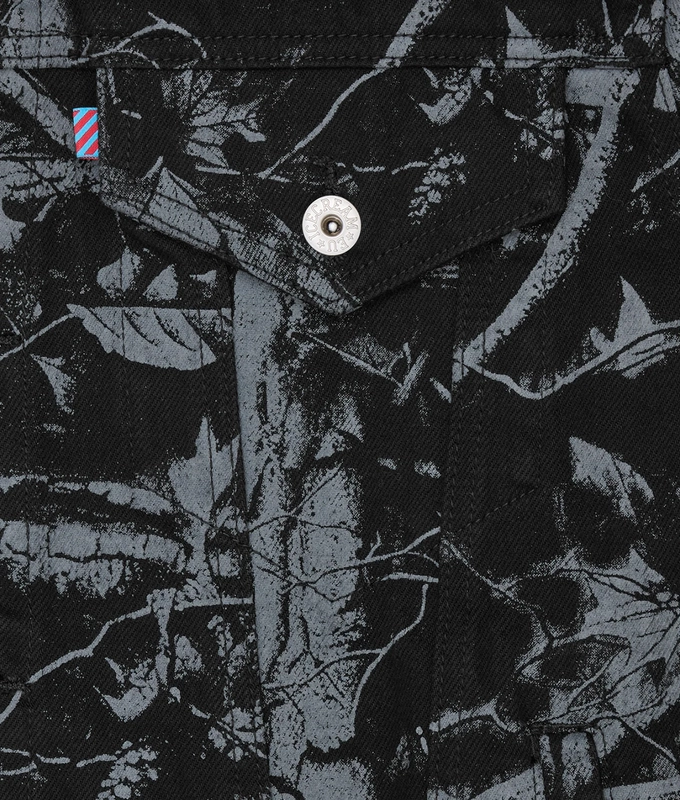 TREE CAMO DENIM TRUCKER JACKET