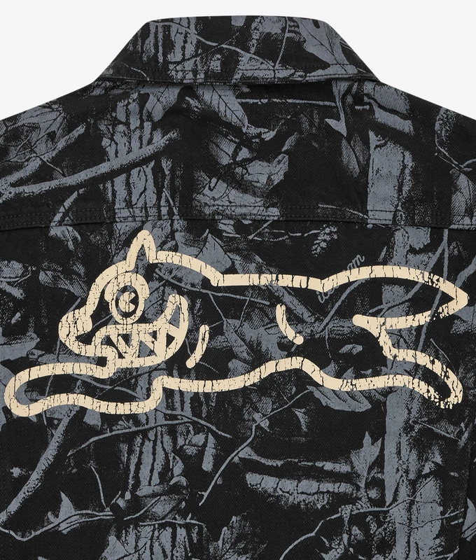 TREE CAMO DENIM TRUCKER JACKET