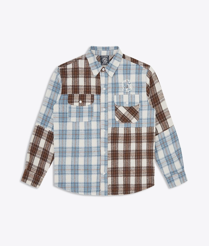 ARCH LOGO PATCHWORK CHECK SHIRT