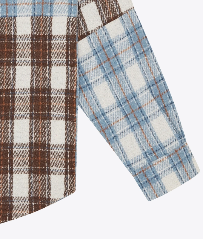 ARCH LOGO PATCHWORK CHECK SHIRT