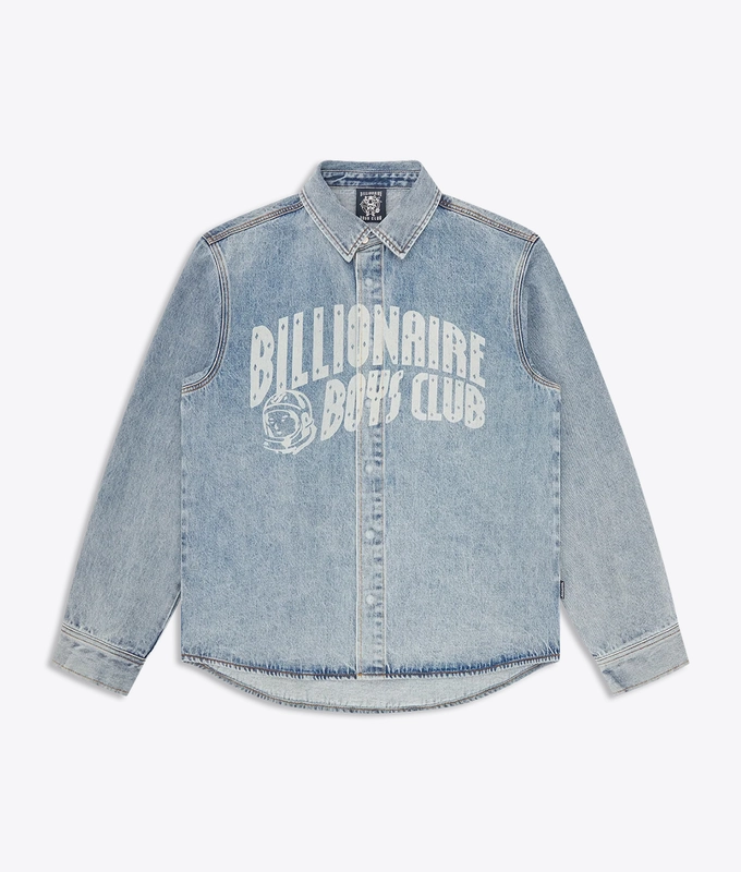 FADED ARCH LOGO DENIM SHIRT