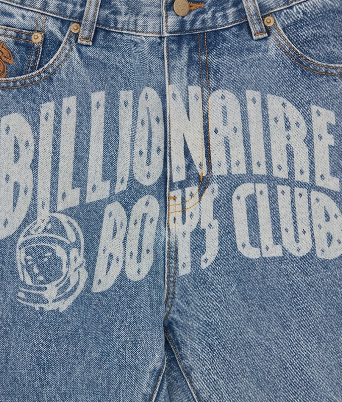 FADED ARCH LOGO DENIM PANT