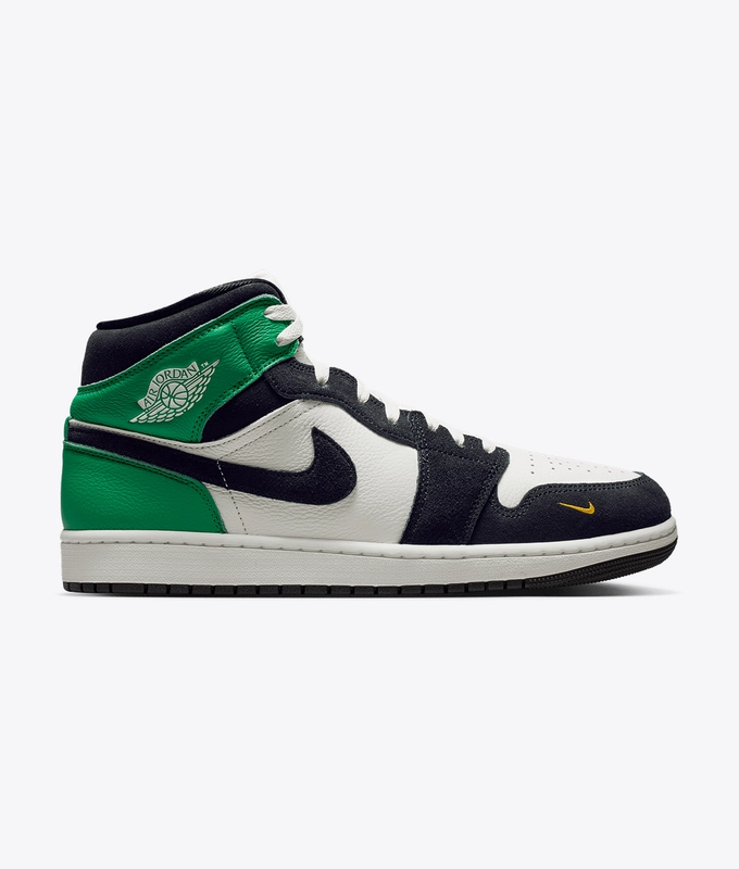 Jordan - Jordan Air Jordan 1 Mid Hemp/Fire Red-White-College Grey