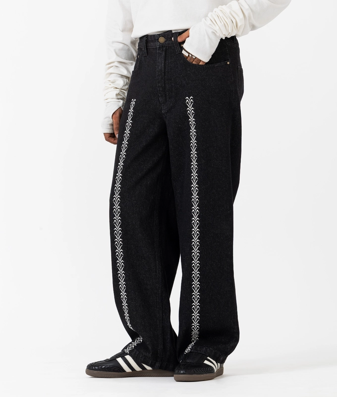 Straight Leg Denim Pants
