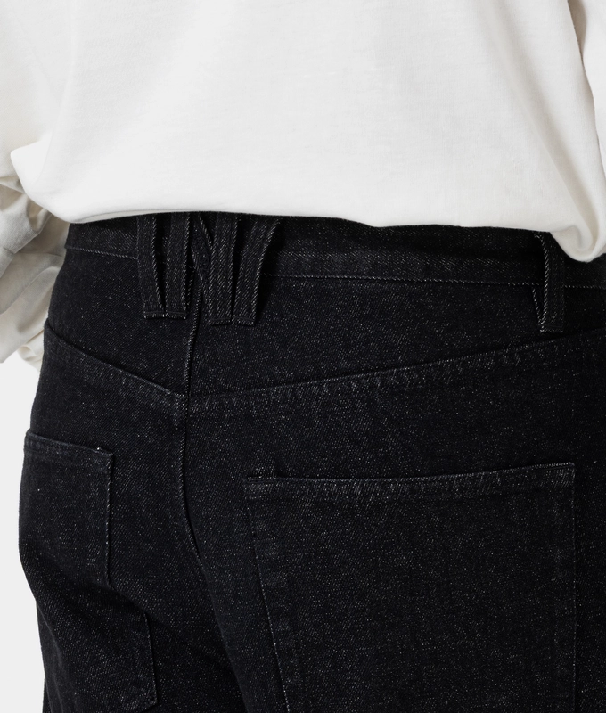 Straight Leg Denim Pants