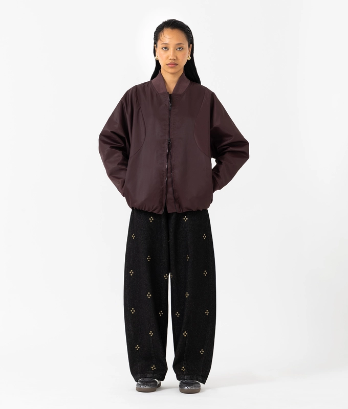 Barrel Leg Denim Pants