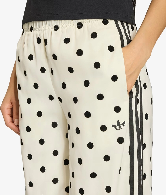 SATIN POLKA DOTS WIDE LEG PANTS
