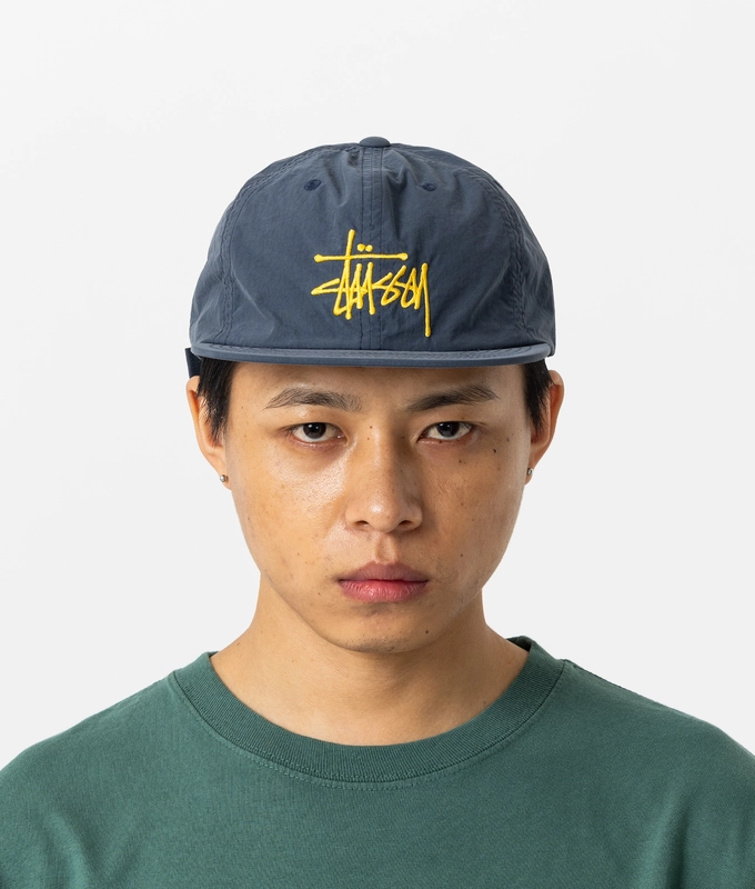 PEACHED NYLON BASIC STRAPBACK CAP