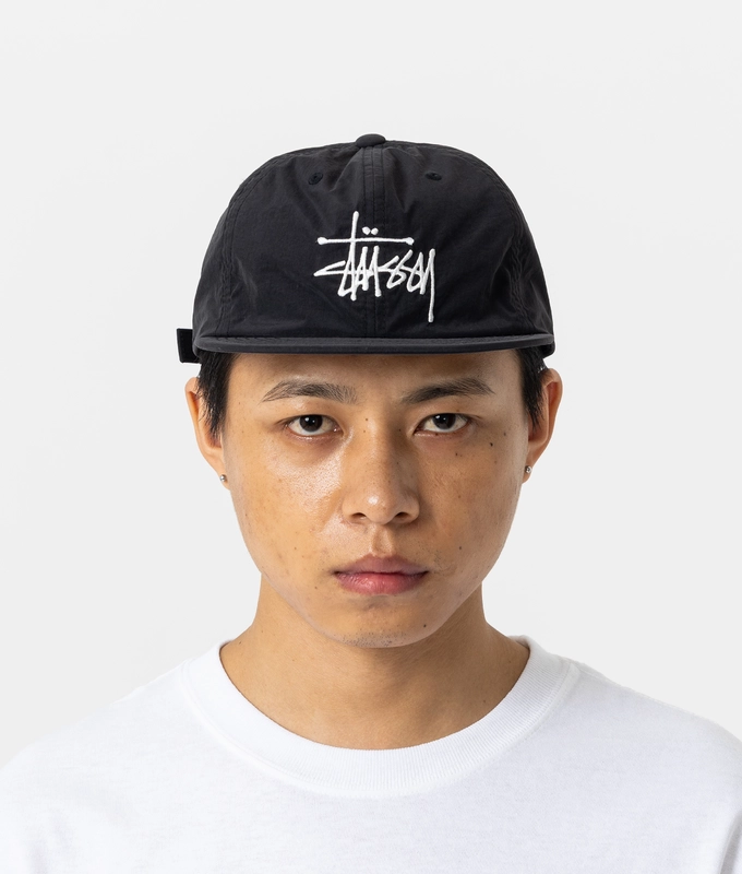 PEACHED NYLON BASIC STRAPBACK CAP