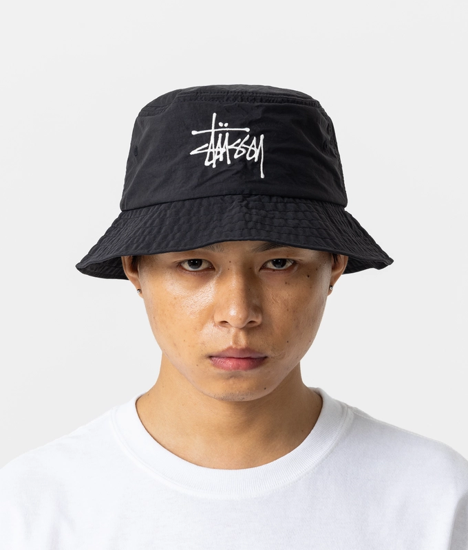 PEACHED NYLON BASIC BUCKET HAT