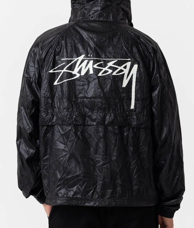 BEACH SHELL WRINKLED NYLON HOODIE