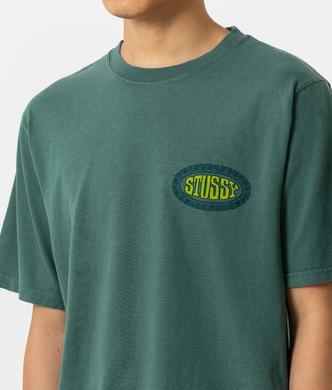 PIGMENT DYED TILE OVAL TEE