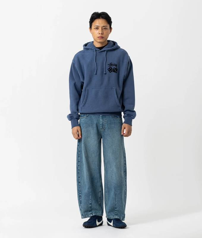 PIGMENT DYED DICE FLEECE HOODIE