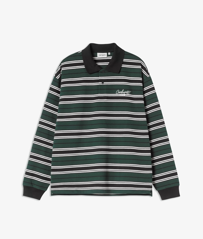 LONG SLEEVE DEVITT STRIPED RUGBY POLO
