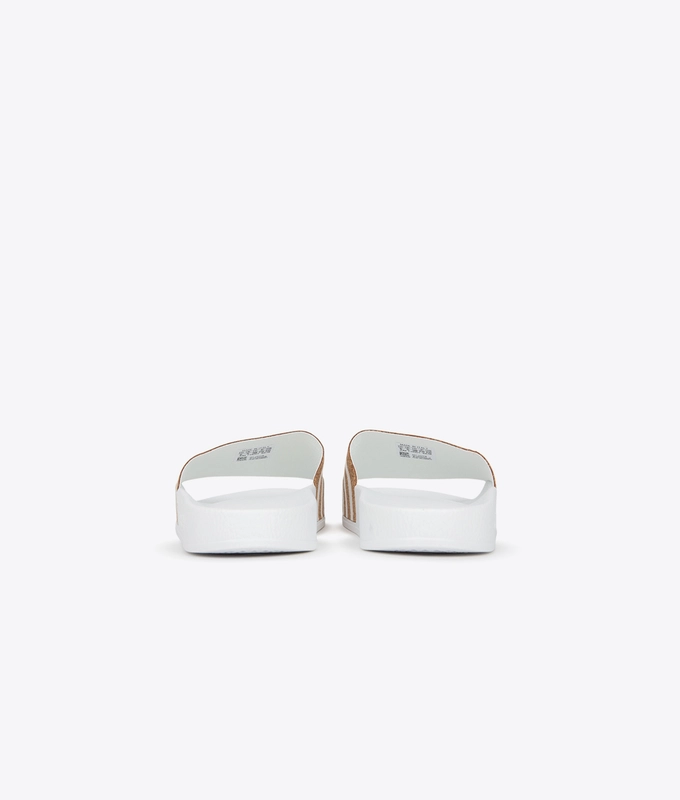 ADILETTE 'WHITE / COPPER'