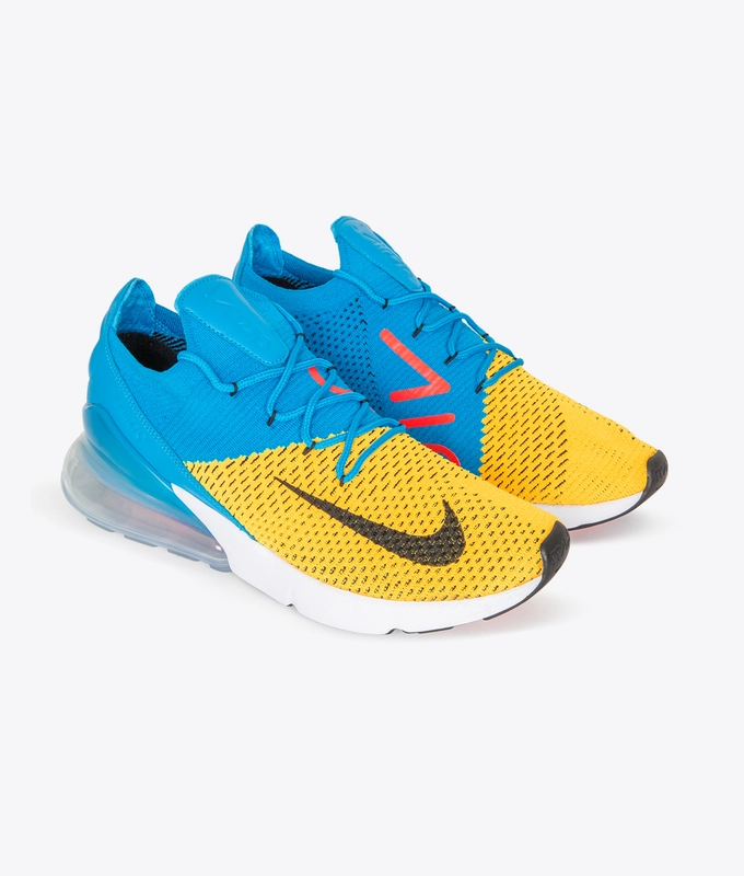 AIR MAX 270 FLYKNIT 'LASER ORANGE/BLACK-BLUE ORBIT'