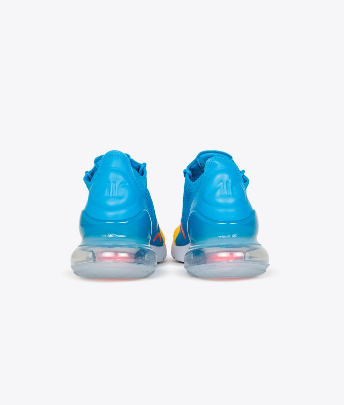 AIR MAX 270 FLYKNIT 'LASER ORANGE/BLACK-BLUE ORBIT'