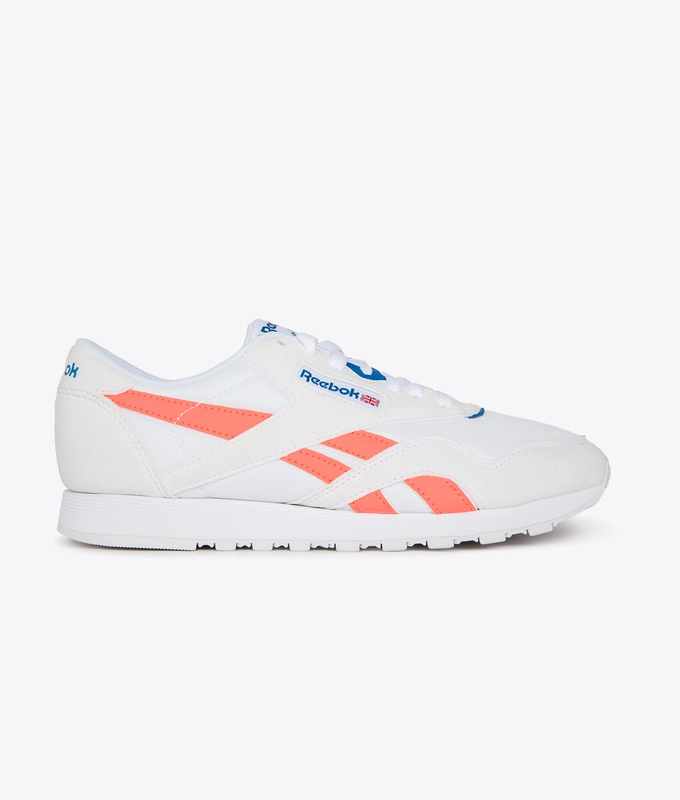 CLASSIC LEATHER NYLON M TXT 'WHITE/DIGITAL PINK'