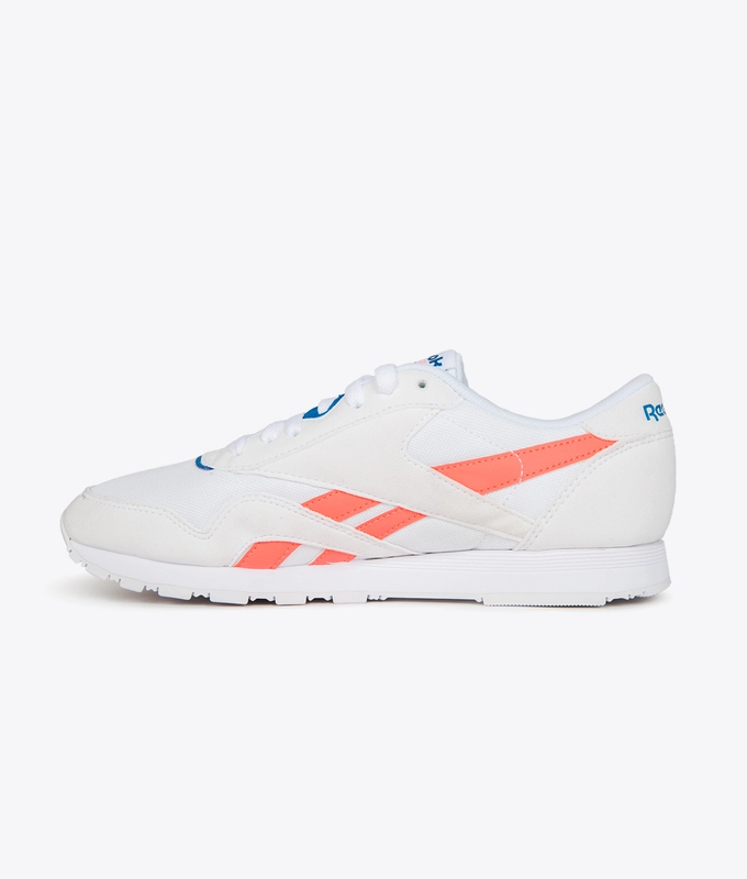 CLASSIC LEATHER NYLON M TXT 'WHITE/DIGITAL PINK'