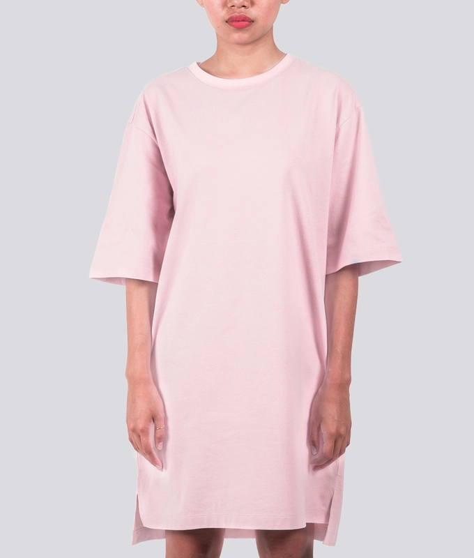 T-SHIRT DRESS 'DUSTY PINK'