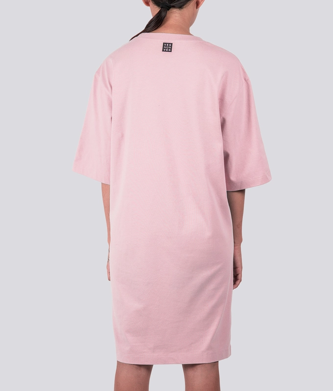 T-SHIRT DRESS 'DUSTY PINK'