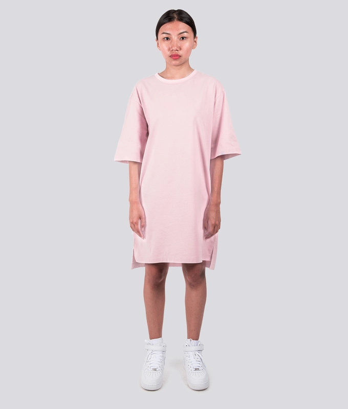 T-SHIRT DRESS 'DUSTY PINK'