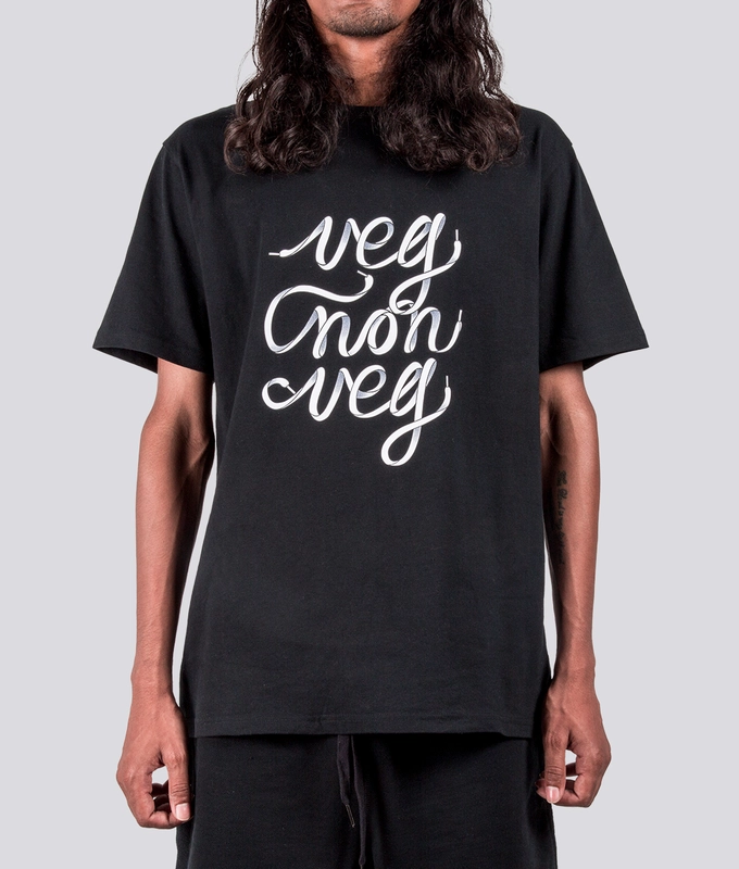 UNISEX Lace Logo TEE 'BLACK'
