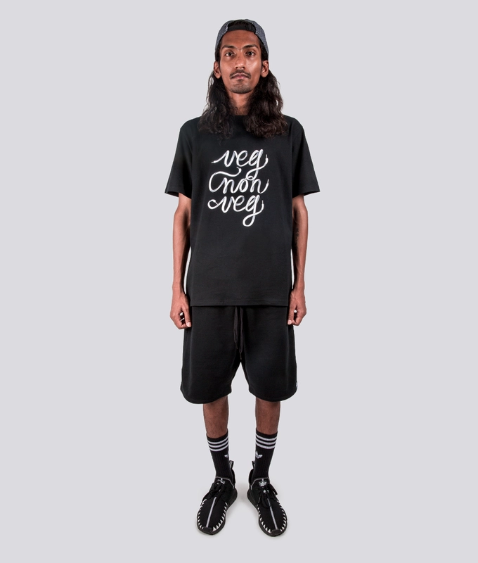 UNISEX Lace Logo TEE 'BLACK'