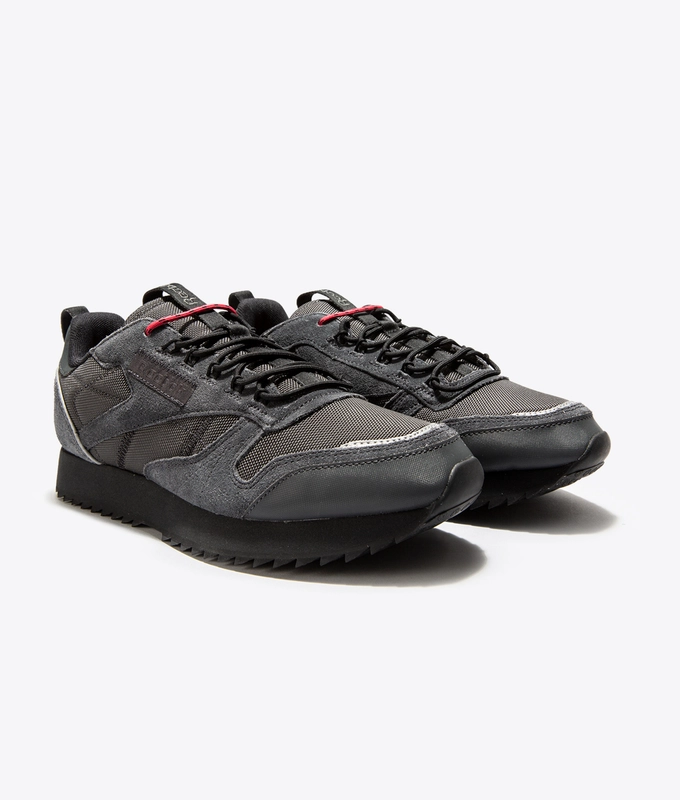 CL LEATHER RIPPLE TRAIL 'TRGRY8/BLACK/PANTON'