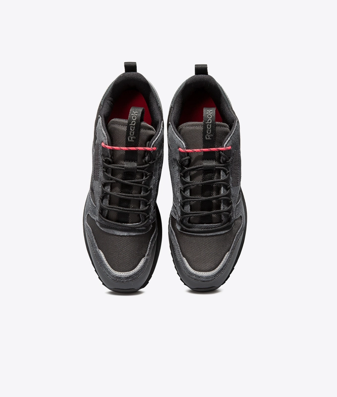 CL LEATHER RIPPLE TRAIL 'TRGRY8/BLACK/PANTON'