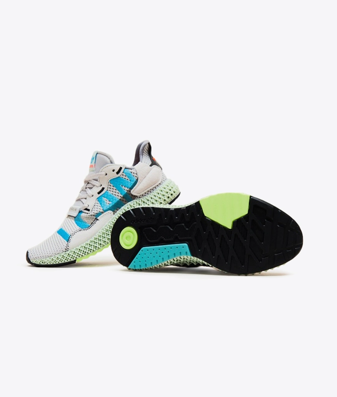 ZX 4000 4D 'GREY ONE / SOLAR RED / BRIGHT CYAN'