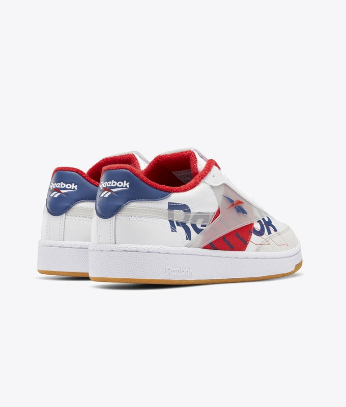 CLUB C 85 MU 'WHITE/VITBLU/PRIRED'