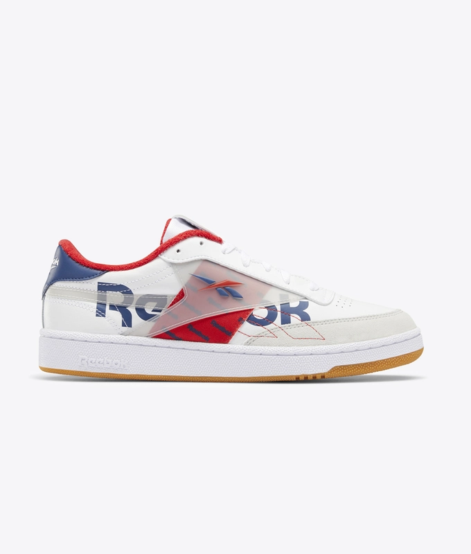 CLUB C 85 MU 'WHITE/VITBLU/PRIRED'
