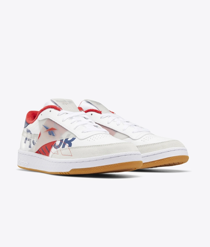 CLUB C 85 MU 'WHITE/VITBLU/PRIRED'