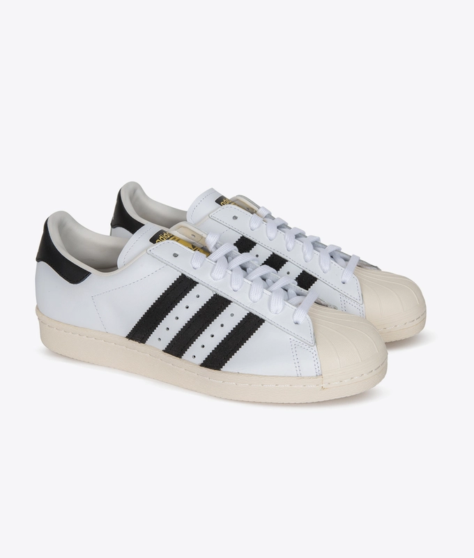 SUPERSTAR 80S 'WHITE/CORE BLACK/CHALK WHITE'