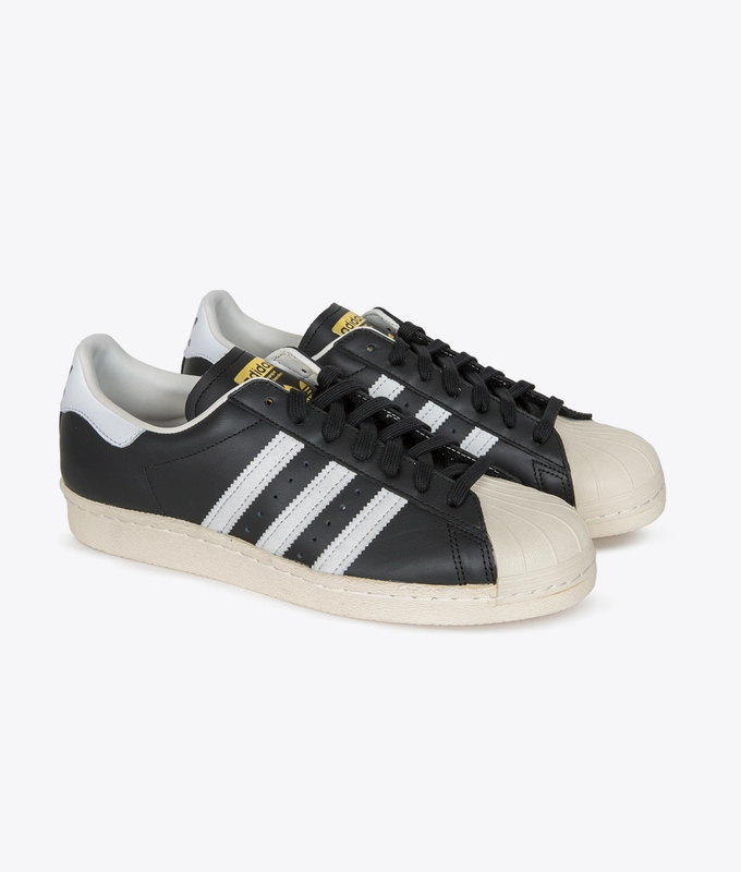 SUPERSTAR 80S 'CORE BLACK/WHITE/CHALK WHITE'