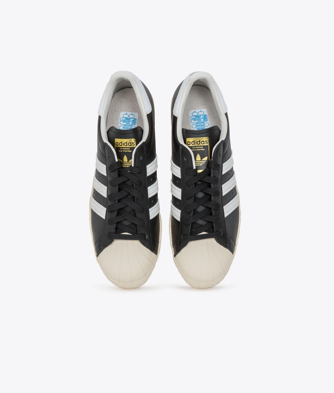 SUPERSTAR 80S 'CORE BLACK/WHITE/CHALK WHITE'