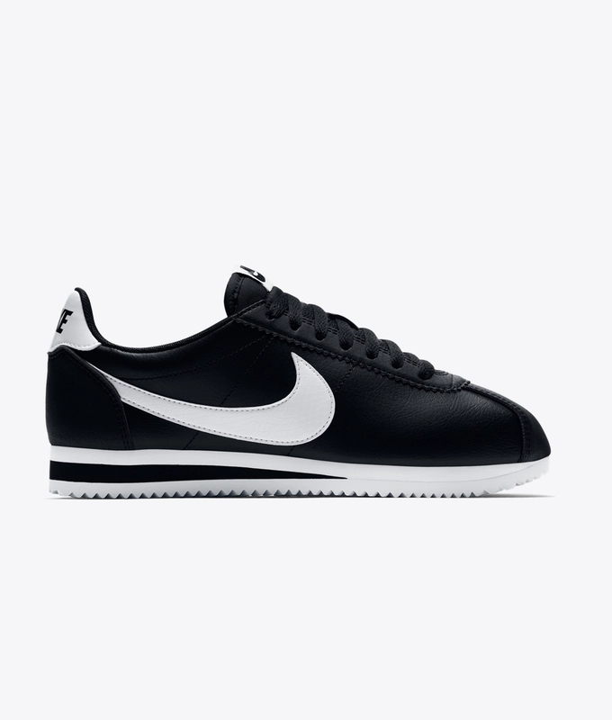 WMNS CLASSIC CORTEZ LEATHER 'BLACK WHITE'