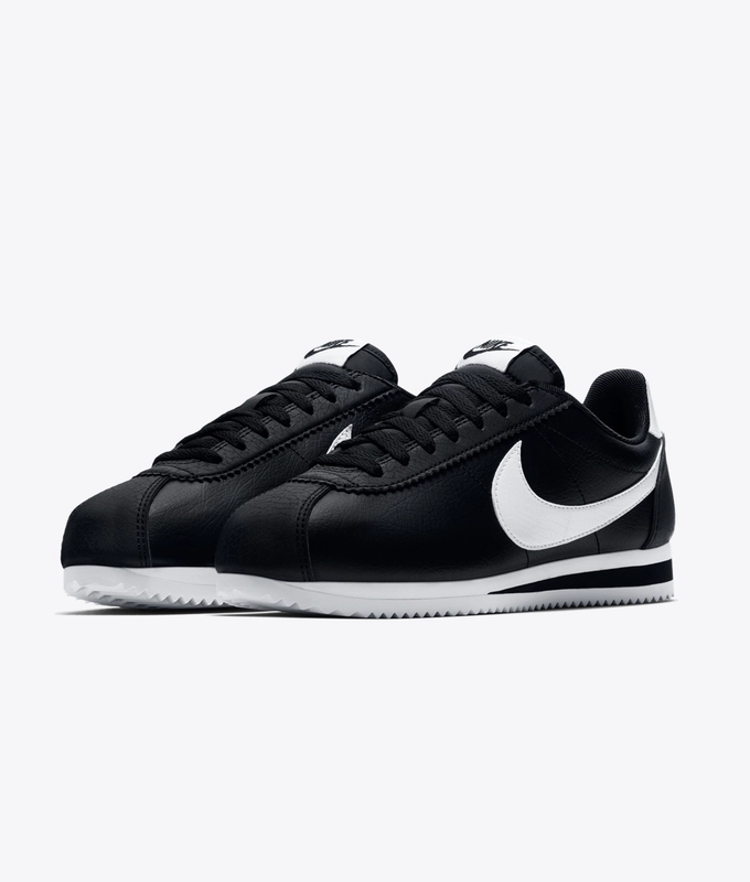 WMNS CLASSIC CORTEZ LEATHER 'BLACK WHITE'