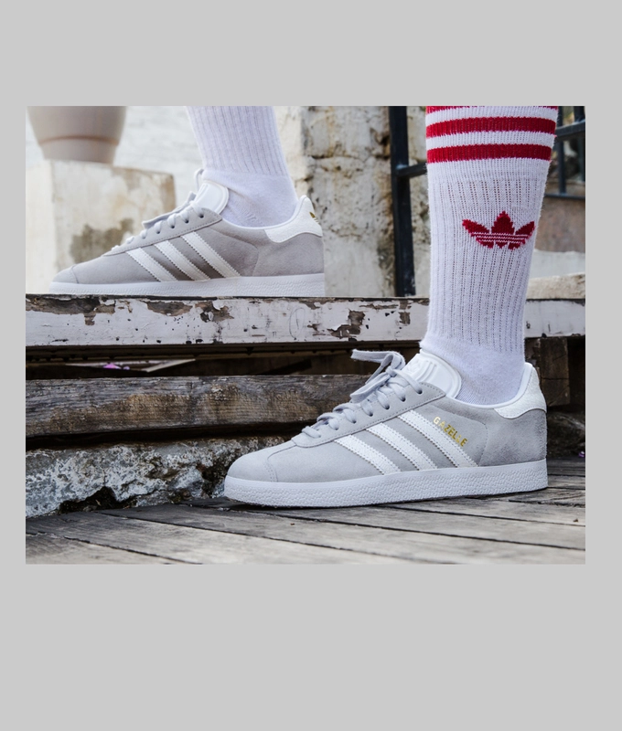 GAZELLE 'GREY/FTWR WHITE'